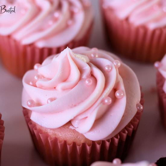 Pink Champagne Cupcakes