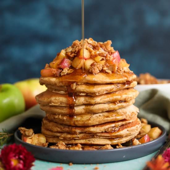 Apple Crisp Pancakes