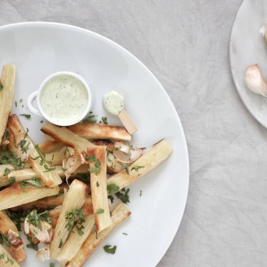 Garlic Cassava (Baked) Fries