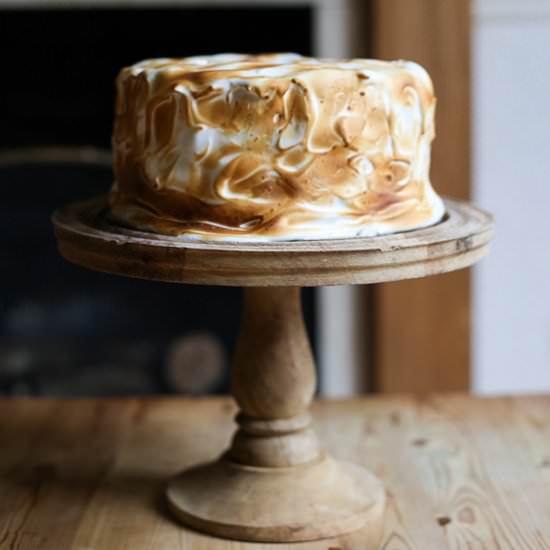 Toasted Marshmallow Pumpkin Cake