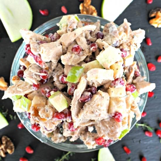 Apple Pomegranate Chicken Salad
