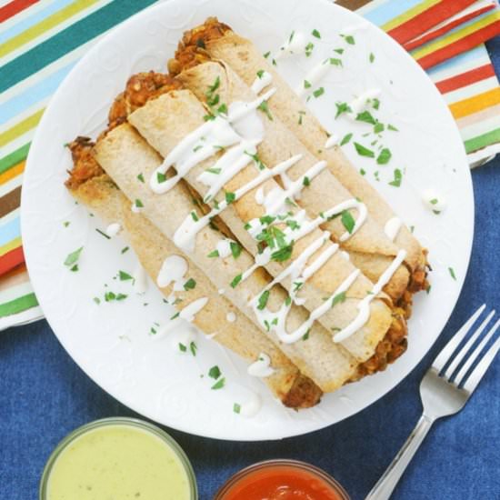 Chipotle Sweet Potato Taquitos