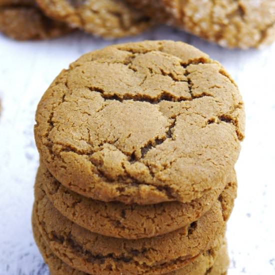 Chewy Ginger Molasses Cookies
