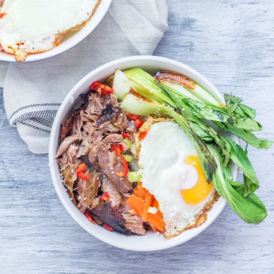 Japanese Roast Duck Legs Rice Bowls
