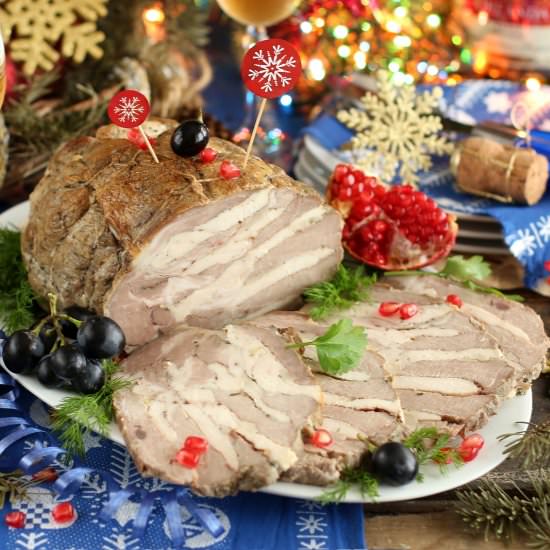 Pork Roast Stuffed