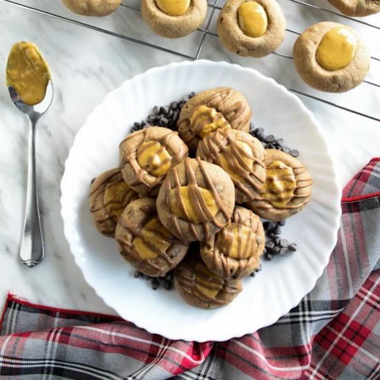 PB Chocolate Chip Thumbprint Cookie