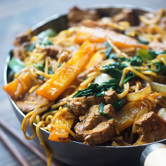Teriyaki Pork Lo Mein