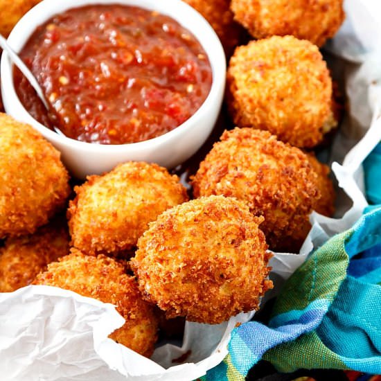Cheese Stuffed Grits Arancini