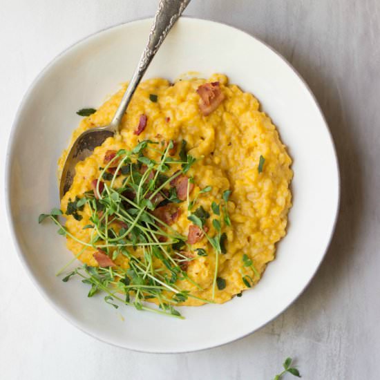 Butternut Squash & Bacon Risotto