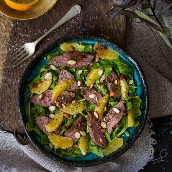 Seared Ostrich Fillet with citrus