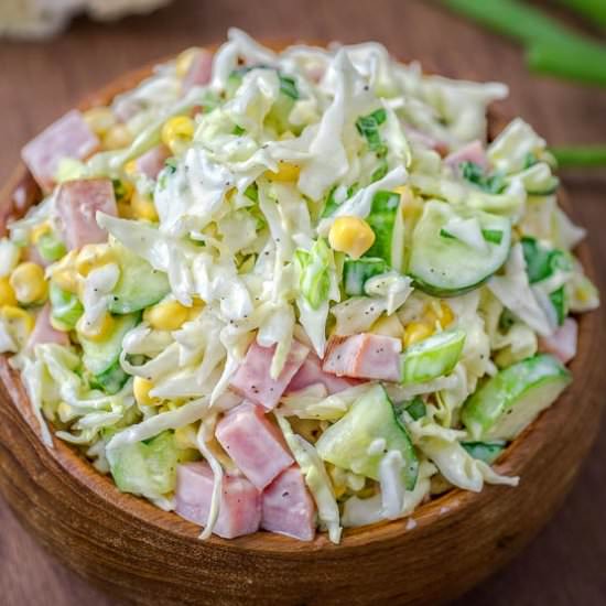 Cabbage and Ham Salad