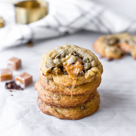 Caramel Chocolate Chip Cookies