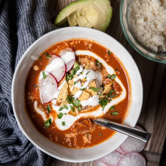 Beer Chicken Tortilla Soup