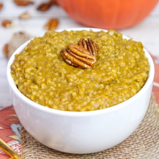 Crock Pot Pumpkin Pie Steel Cut Oat