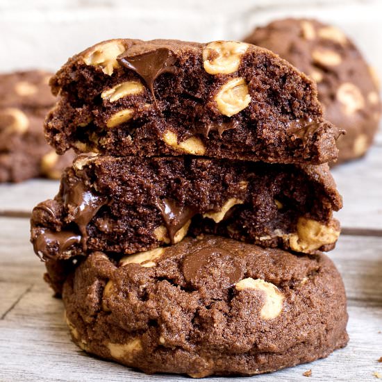 Chocolate Peanut Butter Cookies