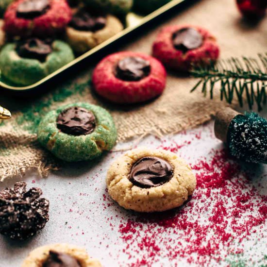 Christmas Thumbprint Cookies