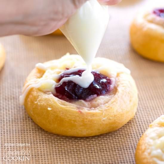 Cranberry Cream Cheese Pastries