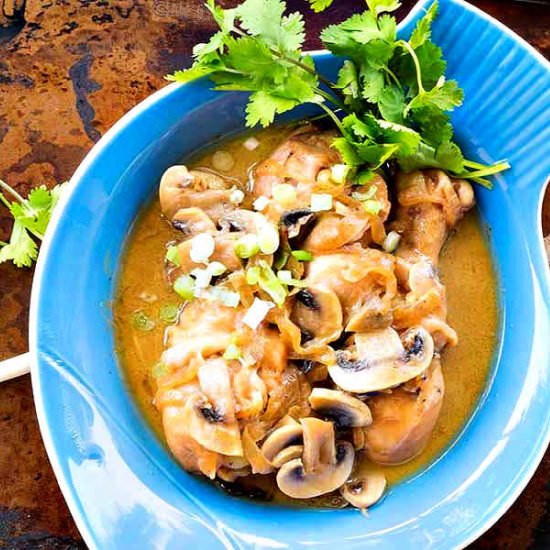 GF Chicken Mushroom Adobo