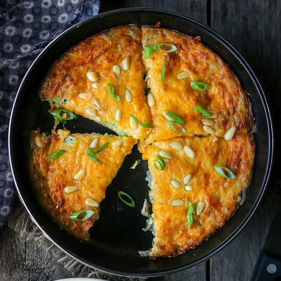 Scallion-Mushroom Frittata