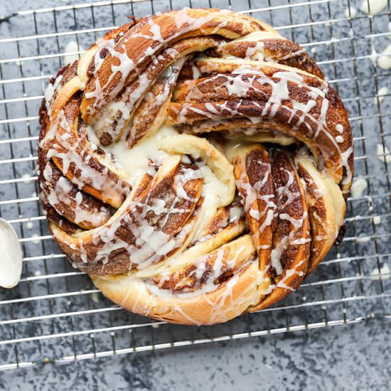 Braided Chocolate Hazelnut Bread