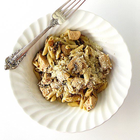 Chicken and Mushroom Penne Pasta
