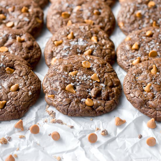 Toffee Butterscotch Brownie Cookies