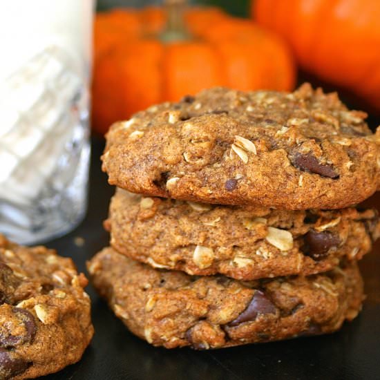 Pumpkin Chocolate Chip Cookies