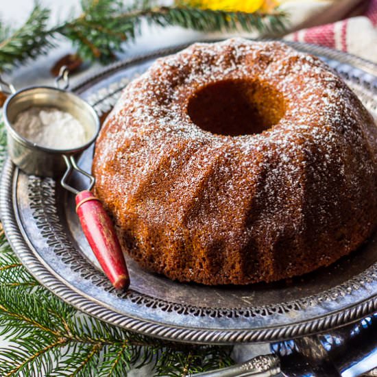 Honey Pecan Bundt Cake