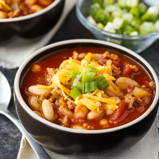 Quick White Bean & Turkey Chili
