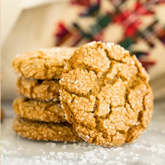 Gingery Ginger Snap Cookies