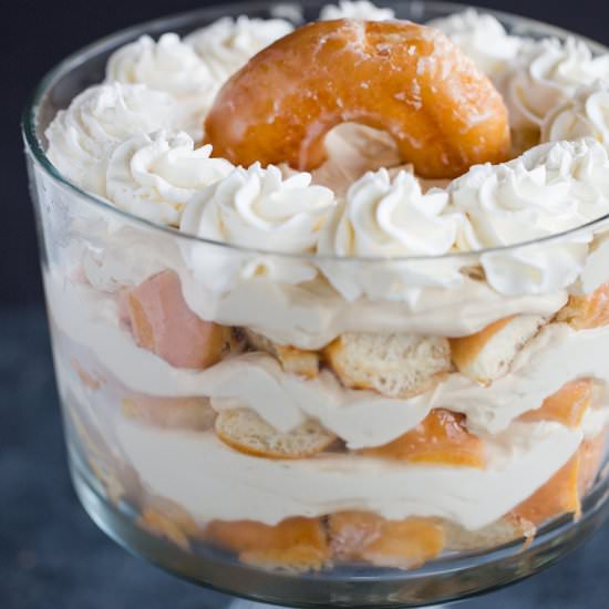 Coffee and Doughnuts Trifle