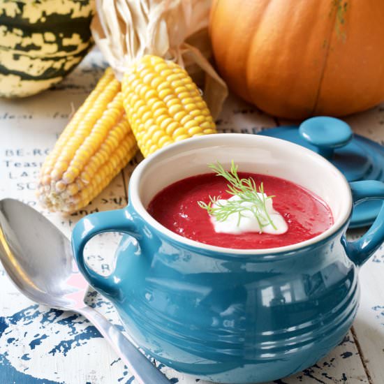 Ginger Spiced Beetroot Soup