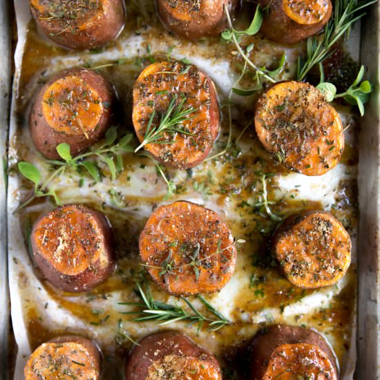 Brown Sugar and Herb Sweet Potatoes