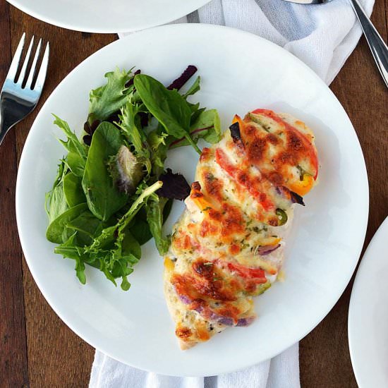 Hasselback Cheesy Ranch Chicken