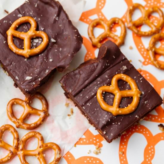 Salty Pretzel Brownie