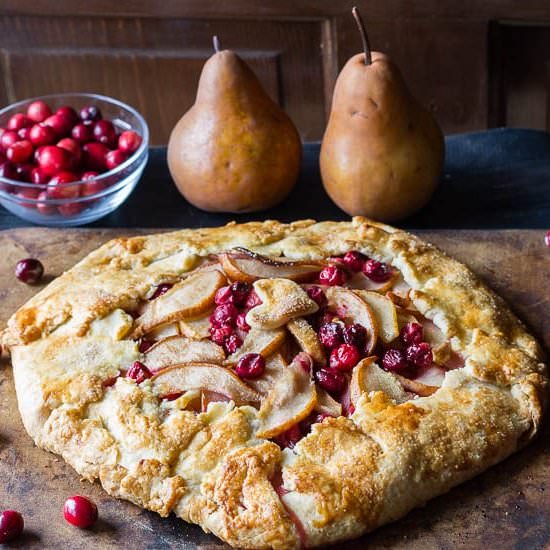 Cranberry Pear Galette