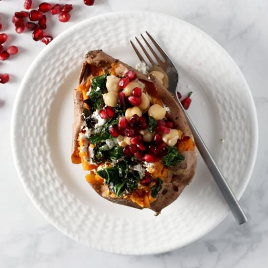 Festive Stuffed Sweet Potato