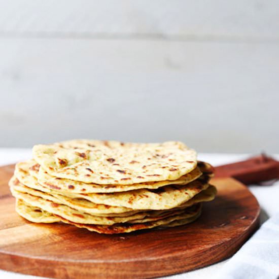 Garlic Chickpea Flatbread