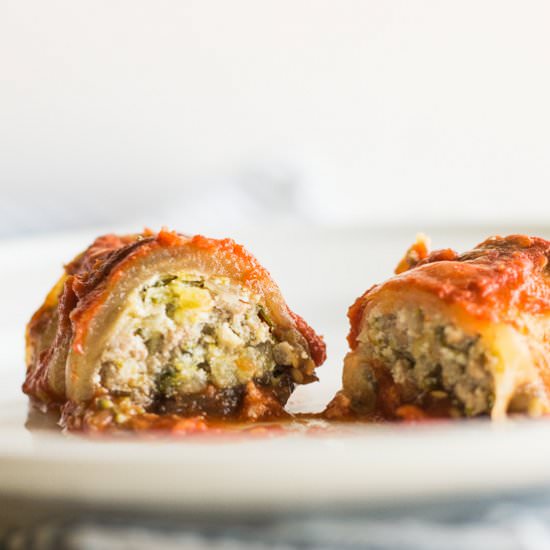 Eggplant Lasagna Roll Ups