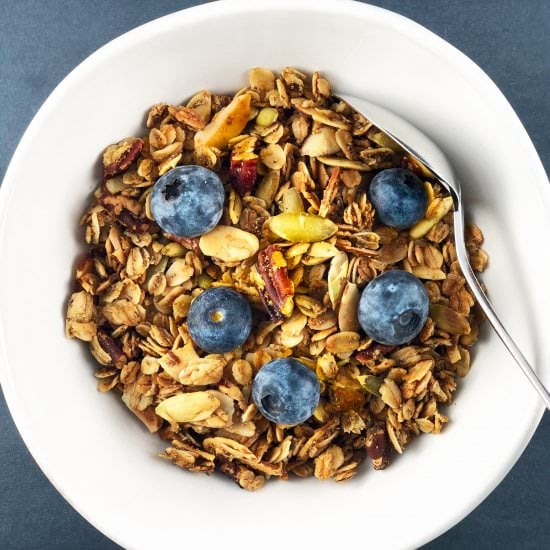 Healthy Homemade Nutty Granola