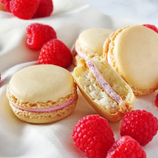 Macarons with Raspberry Filling