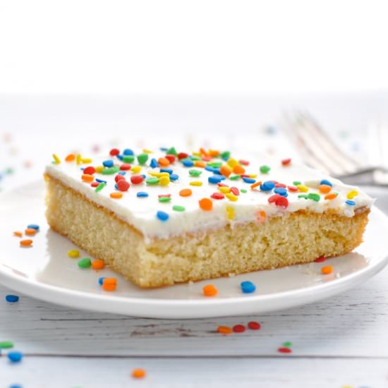 White Texas Sheet Cake