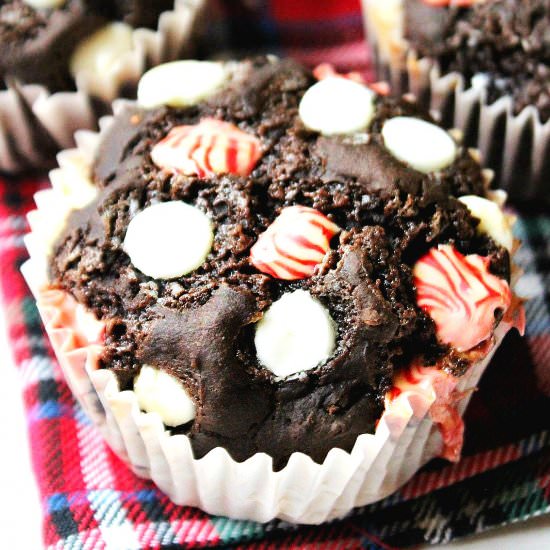 Peppermint Mocha Latte Muffins