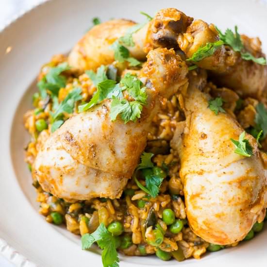 Pressure Cooker Cuban Chicken/Rice