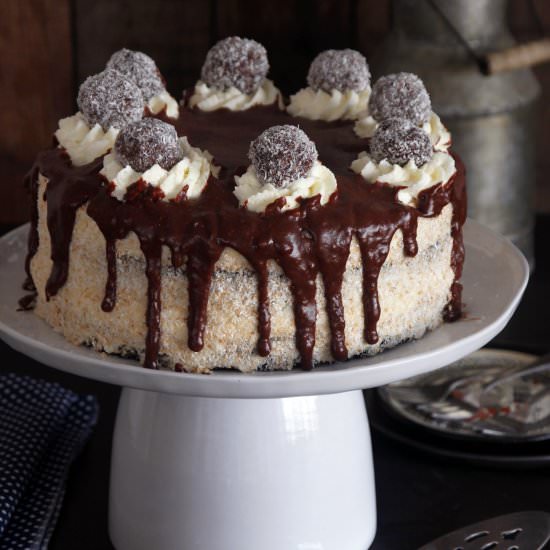 Chocolate Coconut Layer Cake