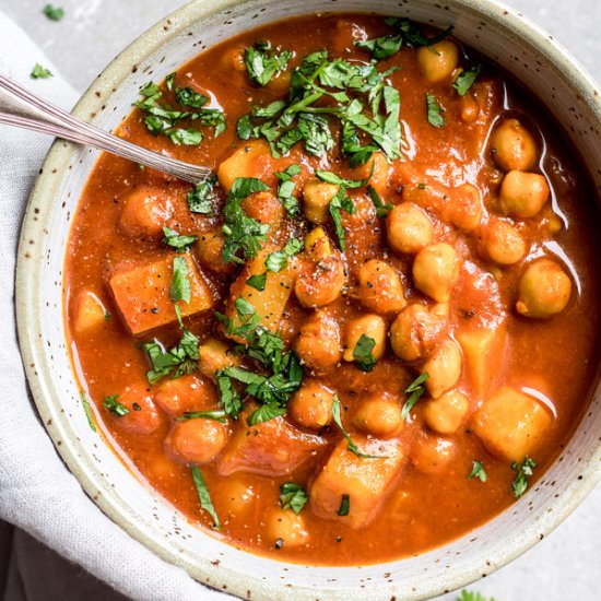 Crockpot Moroccan Chickpea Stew