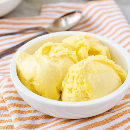 Lemon Olive Oil Ice Cream