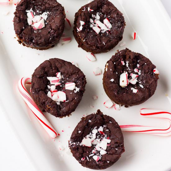 Peppermint Brownie Bites