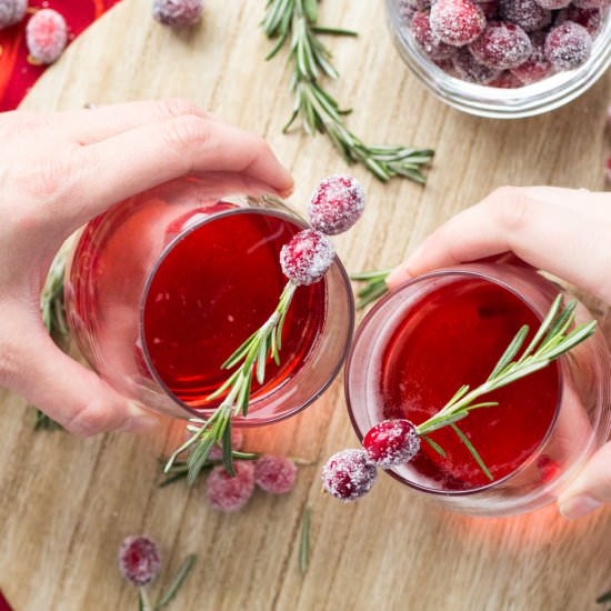 Cranberry Rosemary Prosecco