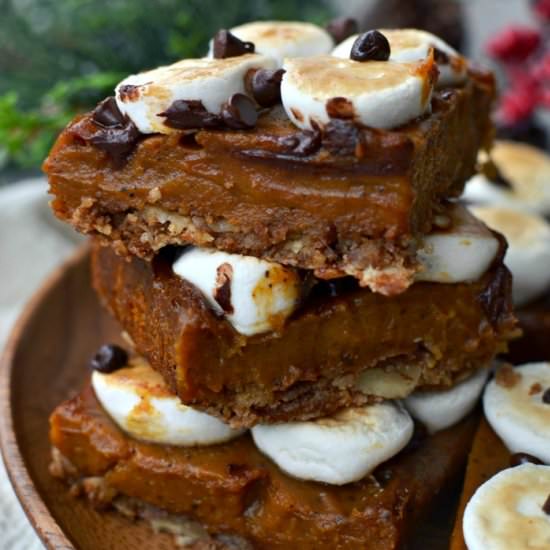 Vegan Sweet Potato Smores Bars